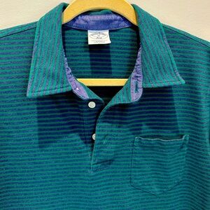 Men’s BROOKS BROTHERS Teal & Green Polo